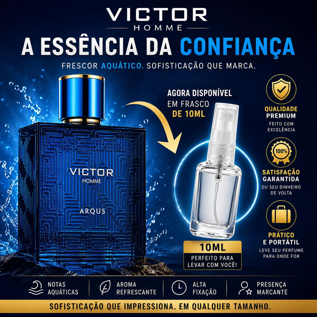 Perfume Victor Homme Arqus 10ml Edp Eau De Parfum Inspirado em Fragrância Importada