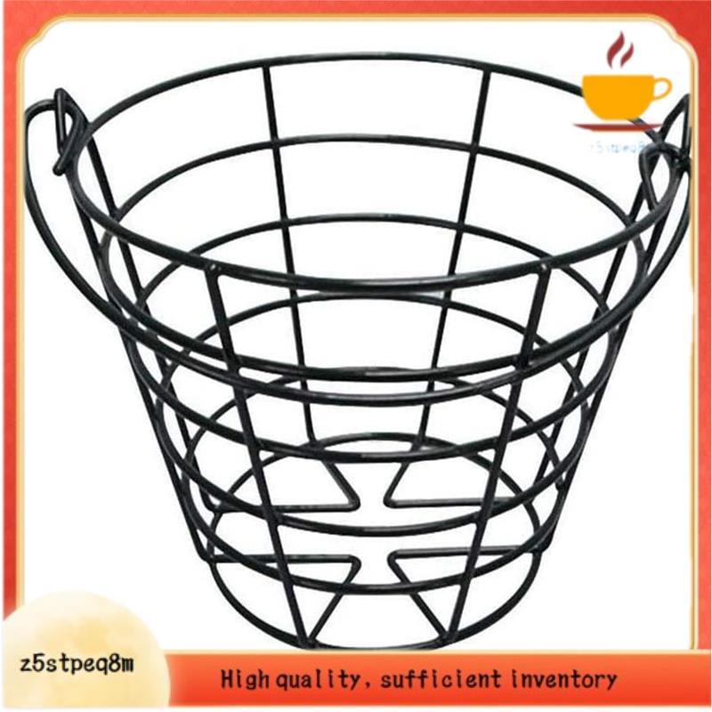 Cesta De Golfe De Metal Inoxidável Recipiente De Bola Suporte De Recipientes Contém 50 Bolas-Preto
