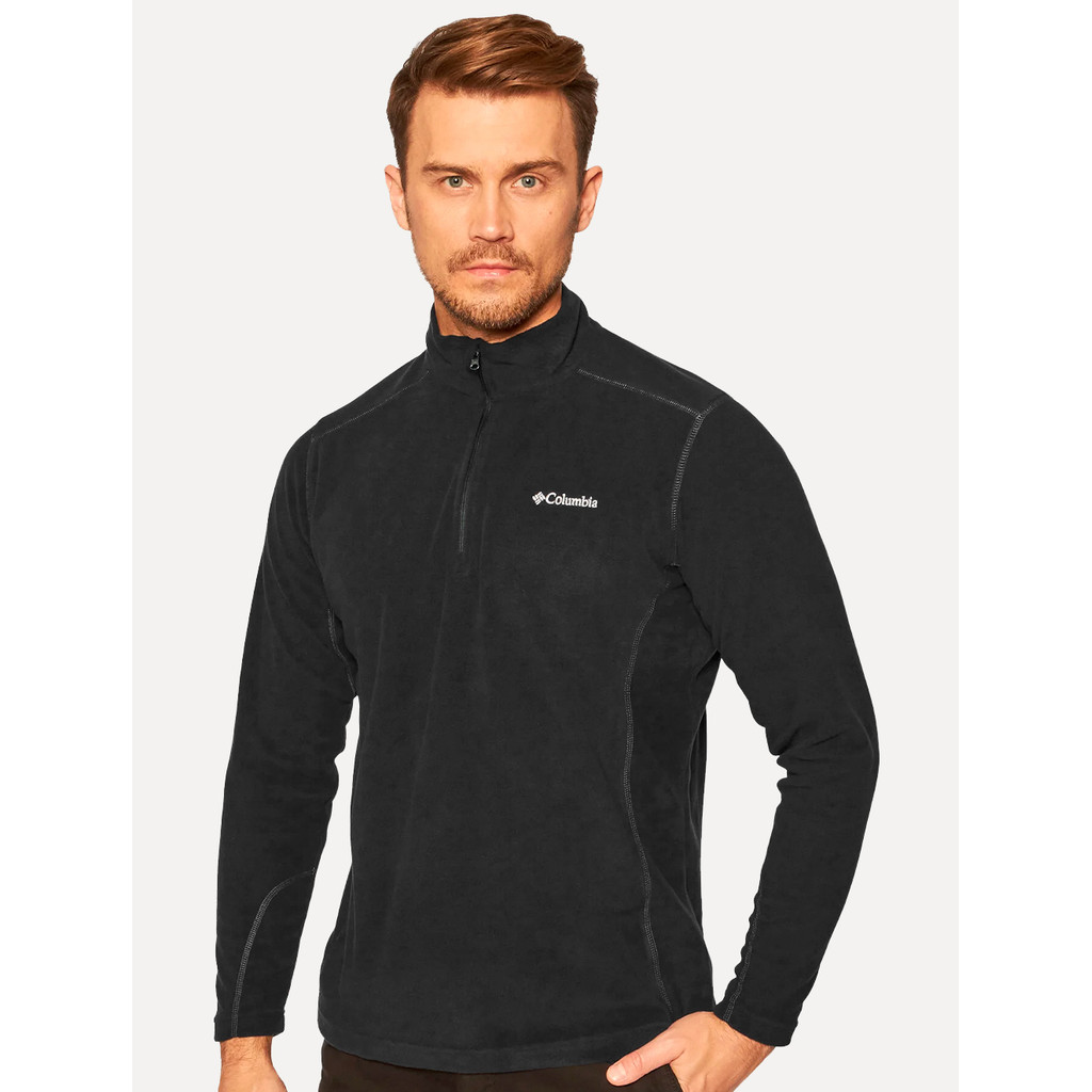 Blusa Columbia Masculina Klamath Range II Half Zip Preta