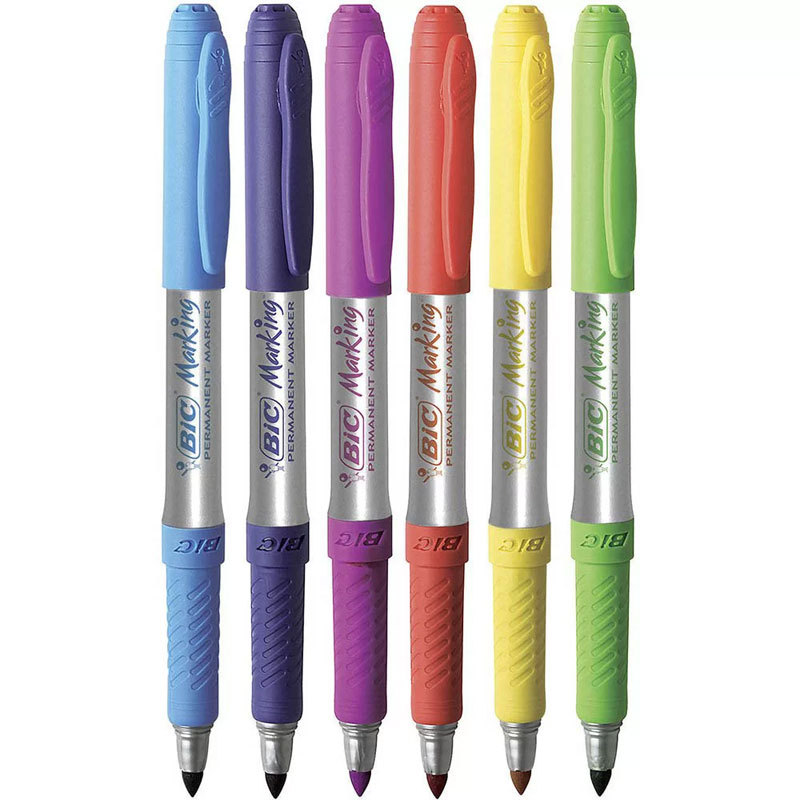 Detalhes do Pincel permanente Marking Intensity Color com 6 cores 891633 Bic