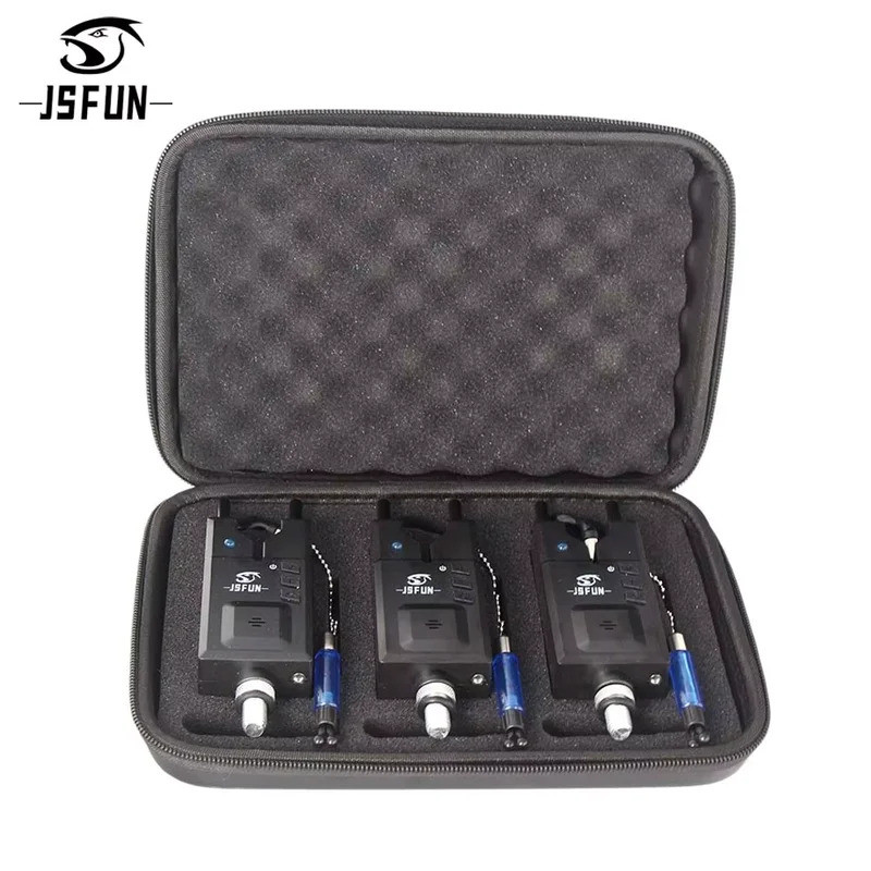 JSFUN 3+3 Alarme Digital Sem Fio para Pesca, Conjunto de Alarmes Sonoros para Pesca, Kit de Alarme Sonoro para Receptor