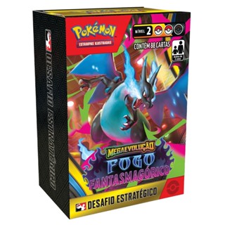 BOX POKÉMON DESAFIO ESTRATÉGICO FOGO FANTASMAGÓRICO ME02 KIT PRÉRELEASE MEGAEVOLUÇÃO COPAG CARTA TCG em Oferta na Shopee
