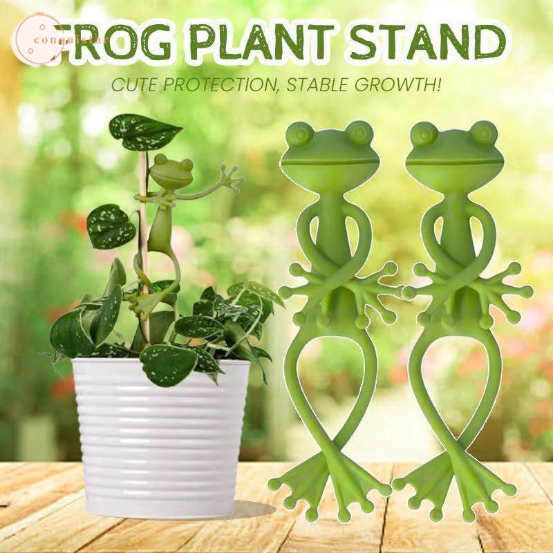 4pcs Suporte De Planta De Sapo Para Plantas Trepadeiras-Parceiro De Crescimento De Decoração Fixa