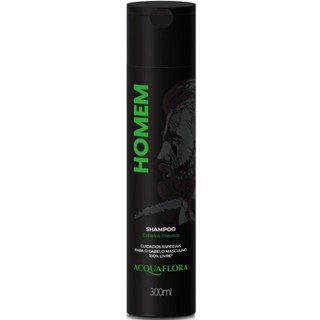 Shampoo Homem Para Cabelos  Oleosos 300ml - Acquaflora em Oferta na Shopee