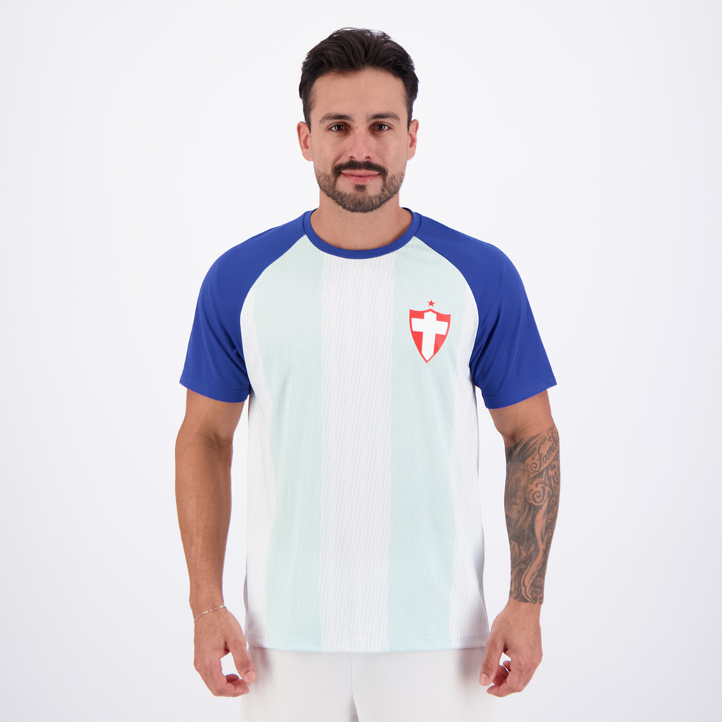 Camisa Palmeiras Savoia Raglan Branca e Azul em Oferta na Shopee