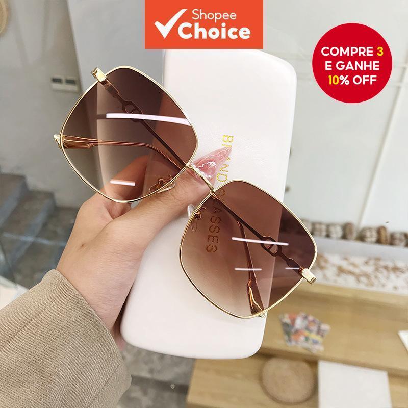 Óculos De Sol Quadrados Retrô De Metal – Armação Leve Unissex Com Proteção UV400 Para Estilo De Rua E Uso Diário