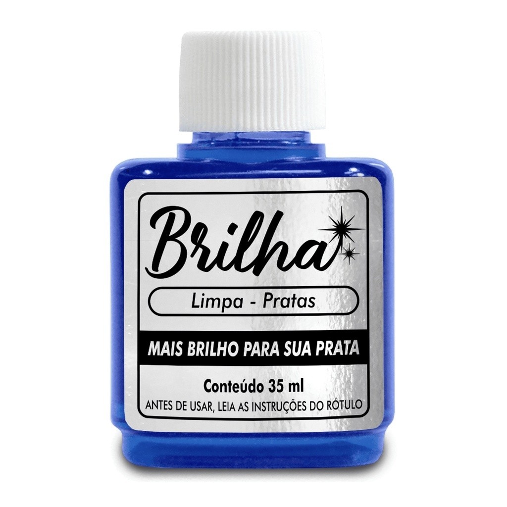 Limpa Pratas Brilha Original 35ml - Liquido para Limpar Pratas em Oferta na Shopee