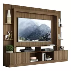 Estante 65" E 2 Portas Oslo Multimóveis V3395 Madeirada
