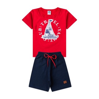 Conjunto Infantil Masculino Clube De Viagens em Oferta na Shopee