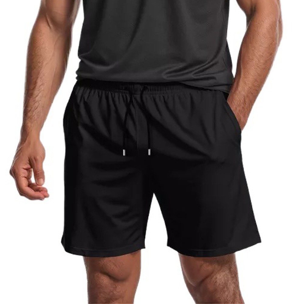 Short Tactel Elastano Masculino Bermuda Praia Com Bolsos Elastico na Cintura Cordão Ajustavel Leve