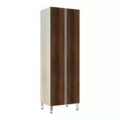 Paneleiro 70Cm Duplo Lis Legno Crema Com Nogueira Dourado