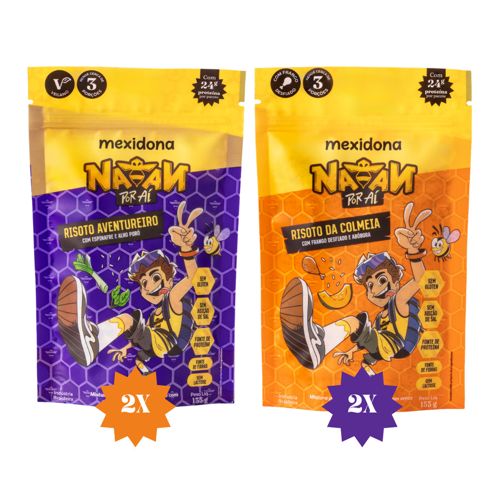 Kit Risotos Natan por Ai Diario Cremoso Proteico Mexidona