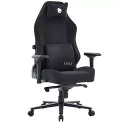 Cadeira Gamer Terabyte New Style, Reclinável, 4D, Tecido, Preta e Branca, TR-CH-NSR4DBWF