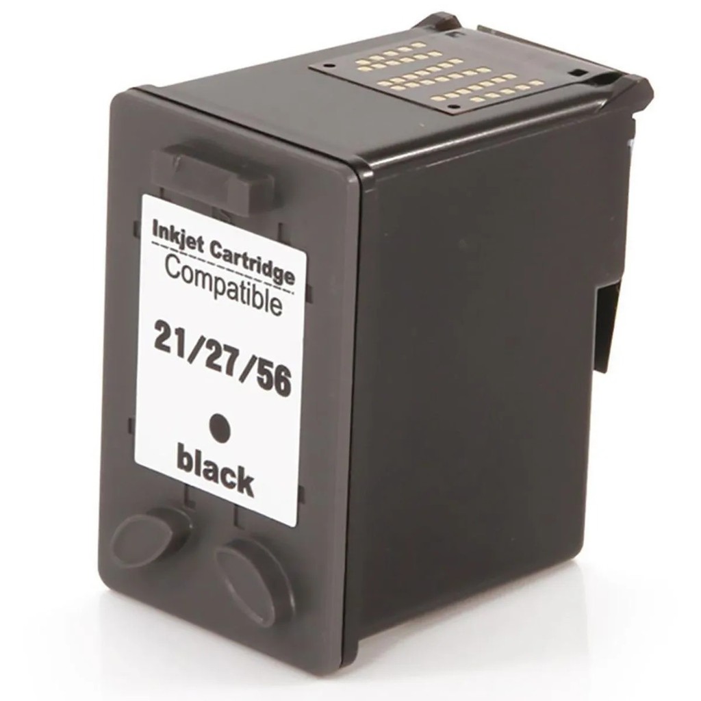 Cartucho de Tinta Preto Compatível com HP 21 27 56 para F4180 F380 J3680 D2360 D2460 3910 3920 3930 D1455 D1360 19ml