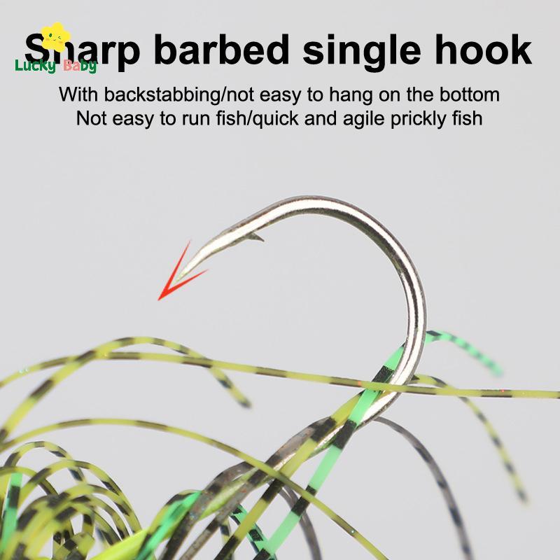 [Luckybaby-t] Lunker Spinner Iscas Isca de Pesca Dura 23g Barulhento Buzz Rotating de Bubble Tandem Spin Willow Bass Tru