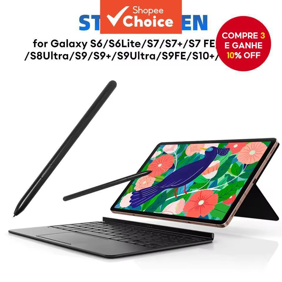  S Pen para Samsung Galaxy Tablet S8 S7 FE S6 Lite S7+ S8+ S9 S9FE S10plus S10U Caneta Stylus Caneta Touch Sem Bluetooth
