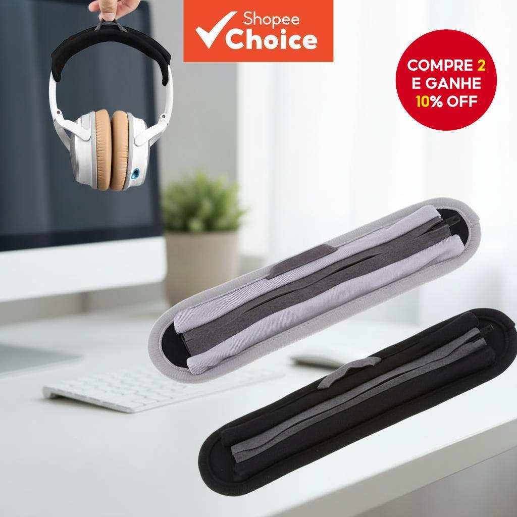 Capa de faixa de cabeça universal lavável para protetor de almofada de fone de ouvido elástica em Oferta na Shopee