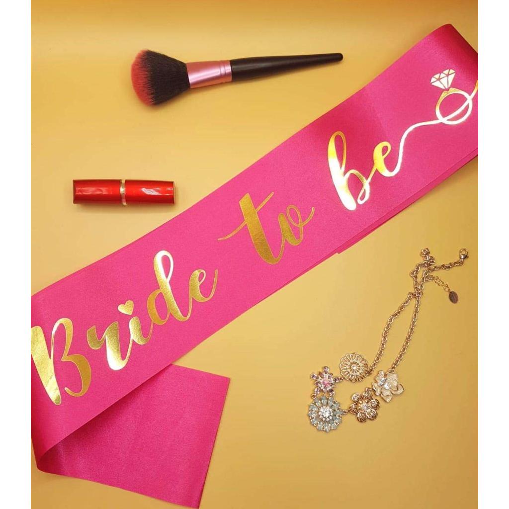 Faixa para Despedida de Solteira - Bride To Be Pink