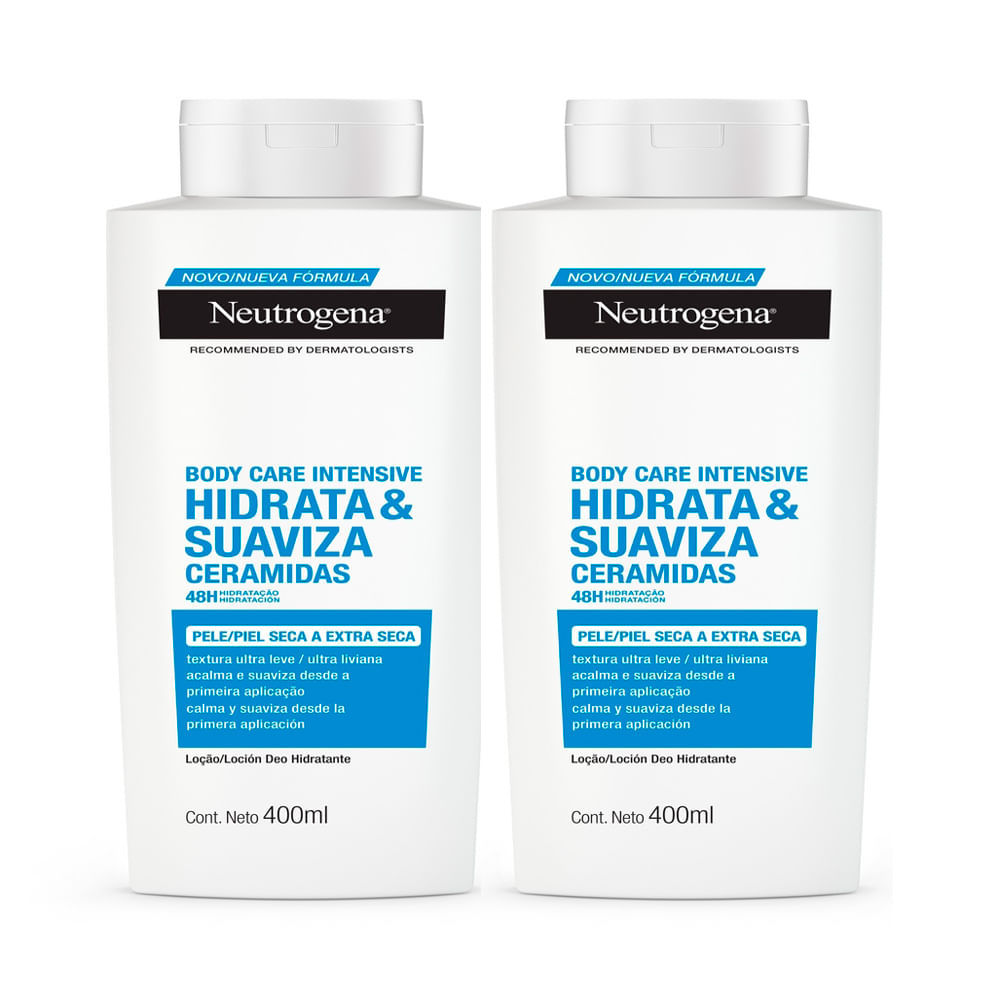Kit 2 Hidratante Corporal Neutrogena Body Care Intensive Hidrata & Suaviza 400ml em Oferta na Shopee