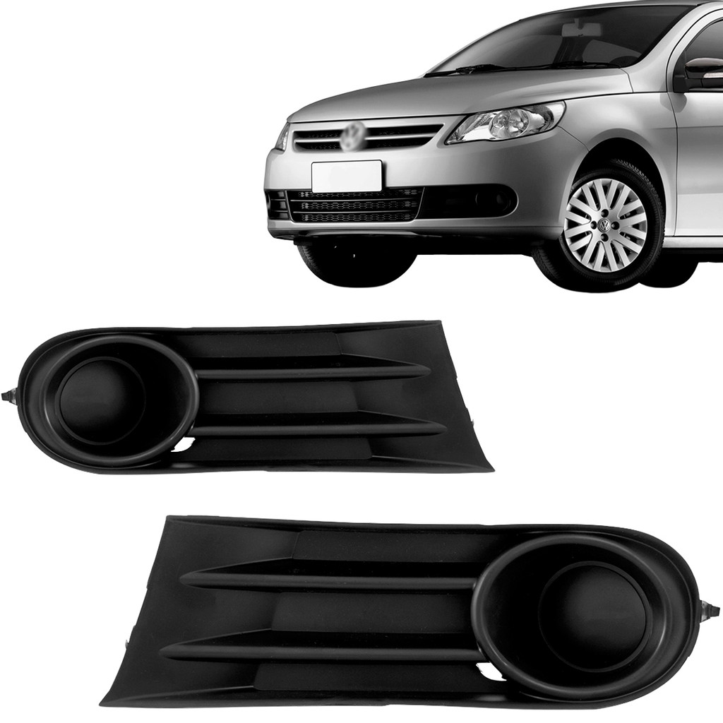 Grade Moldura Milha Gol Saveiro Voyage G5 2009 2010 2011 2012 2013 Sem Furo em Oferta na Shopee