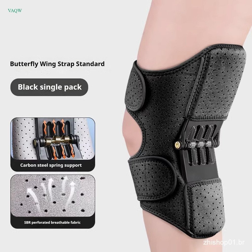 VQW Knee Booster Joelheiras Com Mola Almofadas Estabilizadoras De Joelho 3 Molas De Rebote Poderosas Design De 4 Alças M em Oferta na Shopee