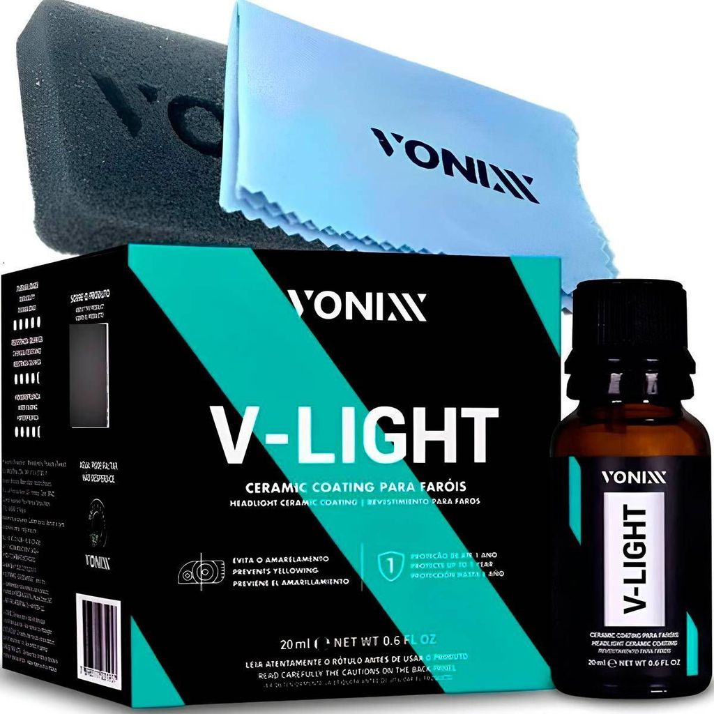 V-Light Vitrificador Para Faróis 20ml Vonixx Vitrificação em Oferta na Shopee