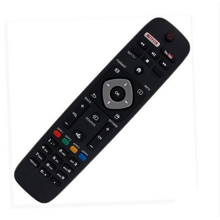 Controle Remoto Tv Philips Smart , Lcd , Led C/ Botão Netflix Youtubes fbg-8075