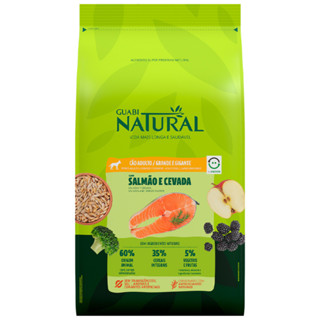 Ração Guabi Natural Cães Adultos Porte Grande e Gigante 12 kg Sabor Salmão e Cevada em Oferta na Shopee