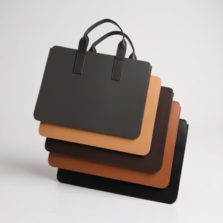 Capa Case Maleta Pasta Sacola Com Alça Notebook Bolsa Computador Couro Costurado 17 Polegadas em Oferta na Shopee