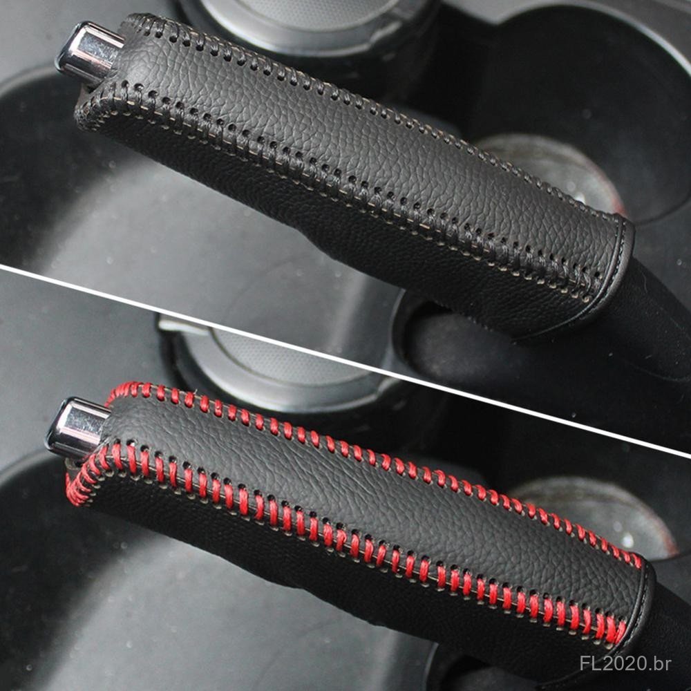 Capa de Manopla de Freio Adequada para Marchas de Carro, Alavanca de Câmbio em Couro PU, Capa Antiderrapante, para Estac