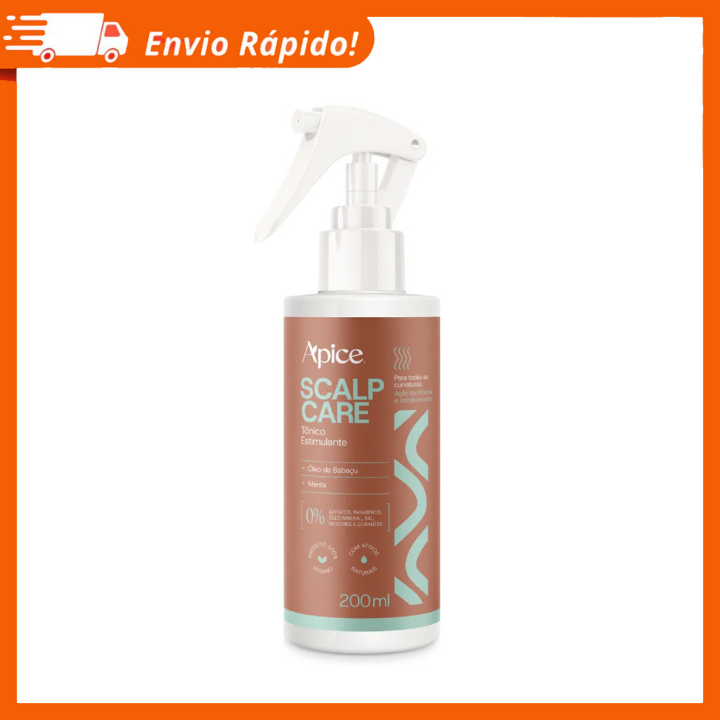 Tônico capilar Scalp Care Apice 200ml Estimula o Crescimento Capilar Promove o fortalecimento - Apse em Oferta na Shopee