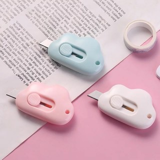 Mini Estilete Nuvem Retrátil | Fofo, Compacto e Resistente