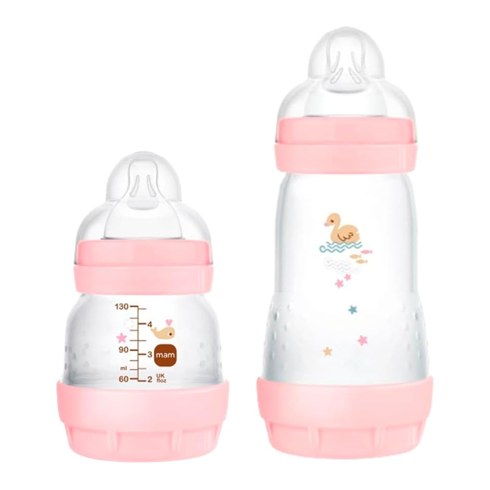 Kit 2 Mamadeiras MAM Easy Start Rosa
