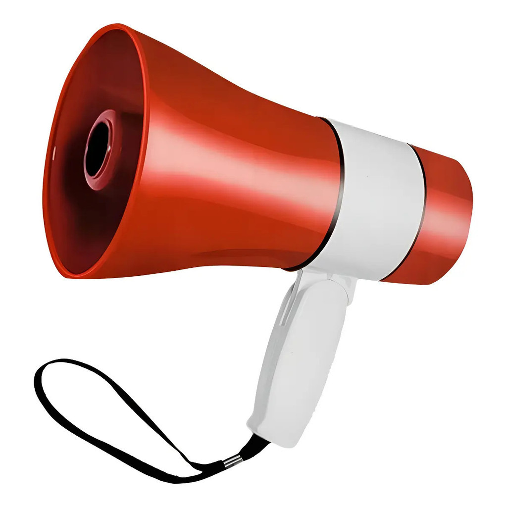 Megafone Portátil Recarregável Música E Gravador 20w Lelong Le-998 Vermelho