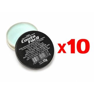 Kit 10 Molha Dedos Pasta Umidificadora P/ Contar Dinheiro e Papéis Conta Fácil - Atacado