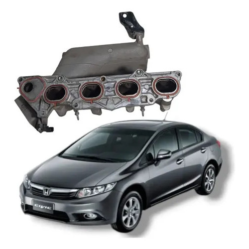 Coletor Escape Honda Civic Lxs 1.8 2012 A 2016
