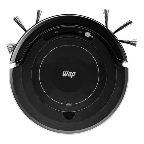 Aspirador Robô  Aspira, Passa Pano e Varre WAP Robot W100  Preto