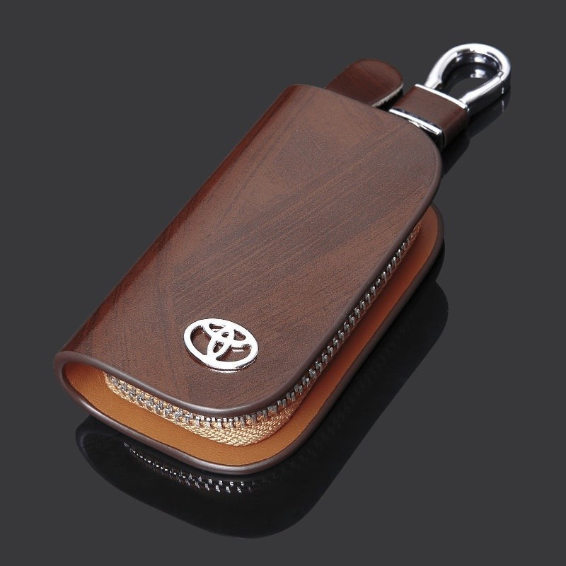 Toyota ALTIS RAV4 YARIS CAMRY RAV4 Tampa Chave De Couro Remoto Smart Fob Case Acessórios Do Carro