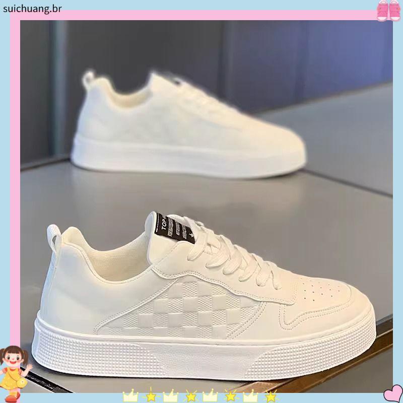 kit tênis infantil masculino tênis infantil masculino Sapatos masculinos de outono, novos sapatinhos brancos respiráve
