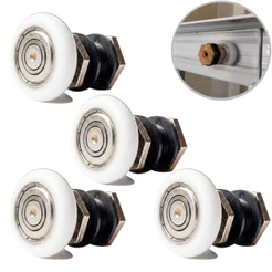 4 Roldanas Excêntricas para Box Vidro 8 a 10mm Com Rolamento de 30mm