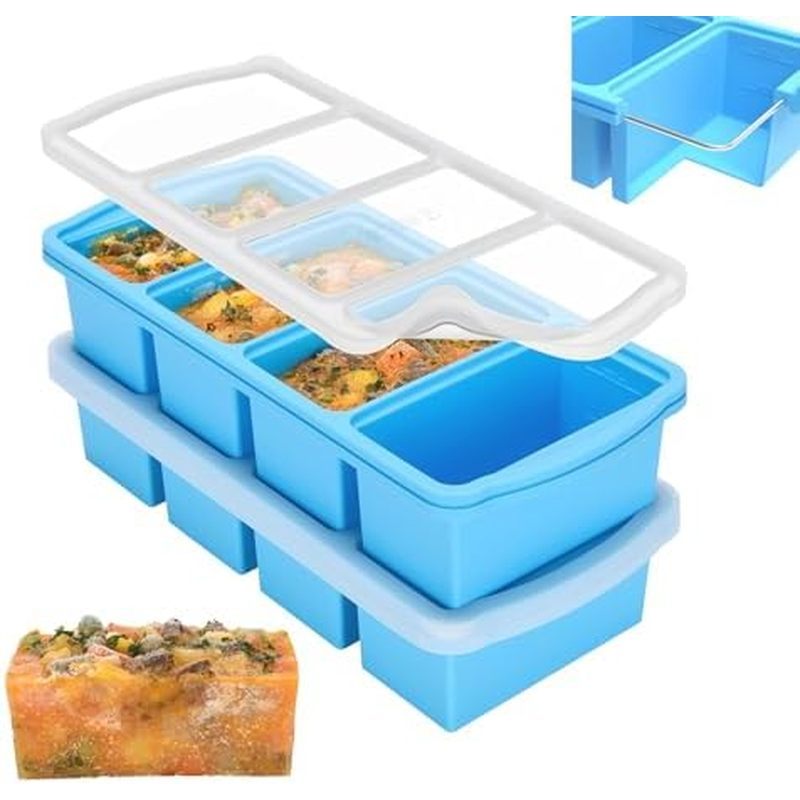 Tampa Do Recipiente ZIP Congelador Da Lava-Louças Caldo , Bandejas De 1 Xícara Congelamento Superior STANDING Freezer Gr