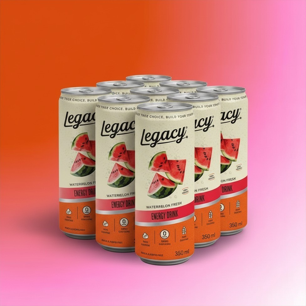 ENERGETICO LEGACY MELANCIA 355ML KIT 6 UNIDADES
