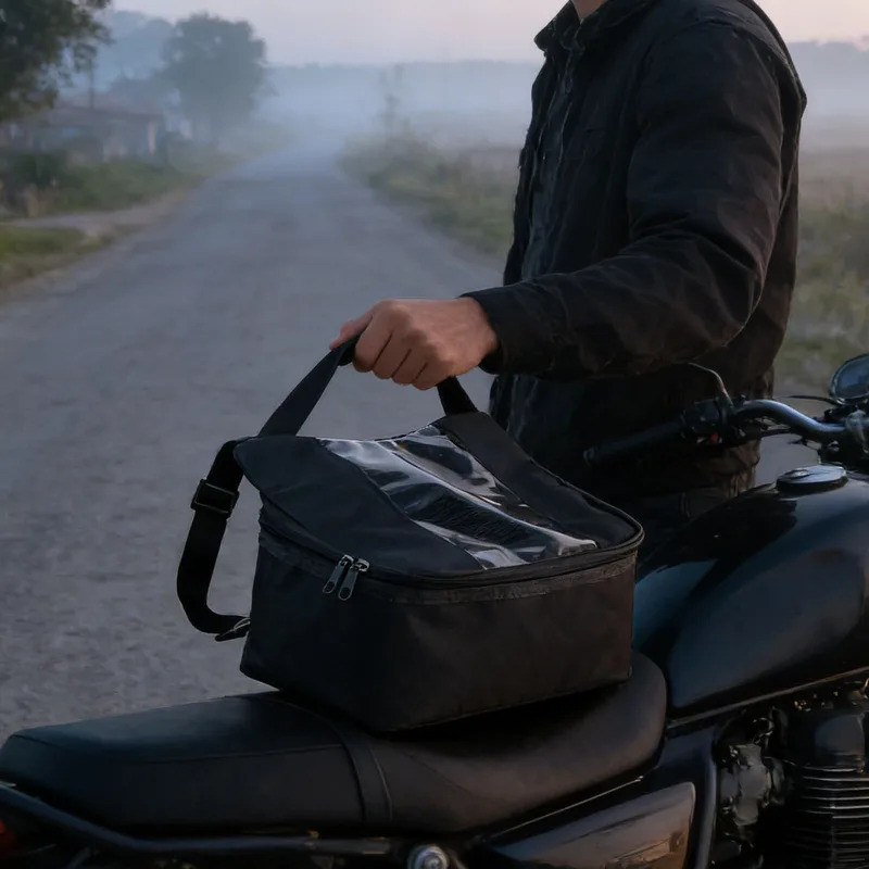 Bolsa Universal À Prova D'água Para Motocicleta , Portátil , Armazenamento De Telefone , De Ferramentas Scooter , Ciclis