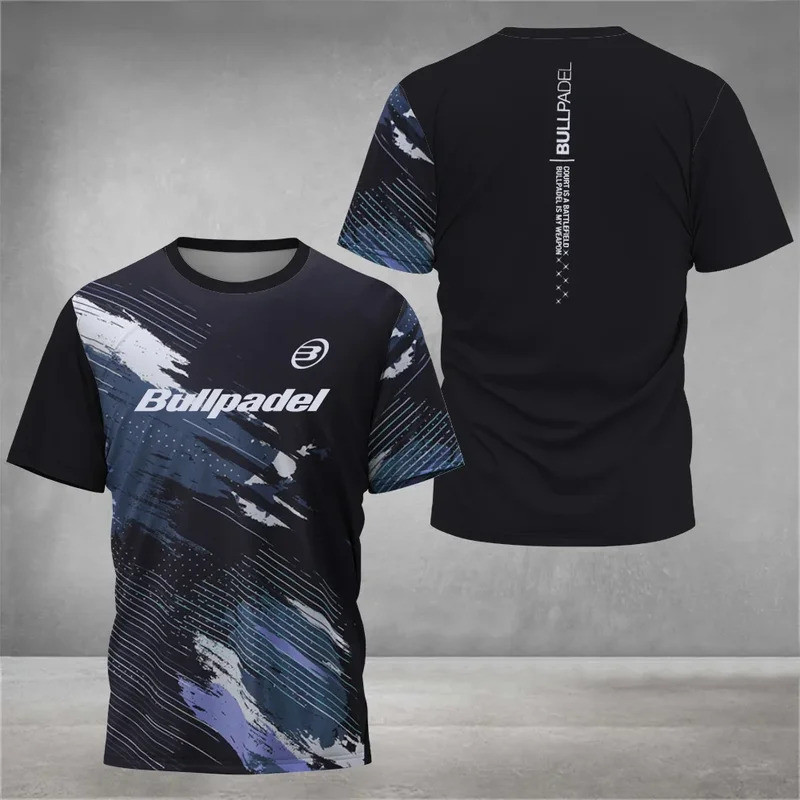 Cool Padel Respirável Manga Curta Verão Secagem Rápida Rua Masculina Topo Tênis Ao Ar Livre Camiseta Nova Coleção De Fit