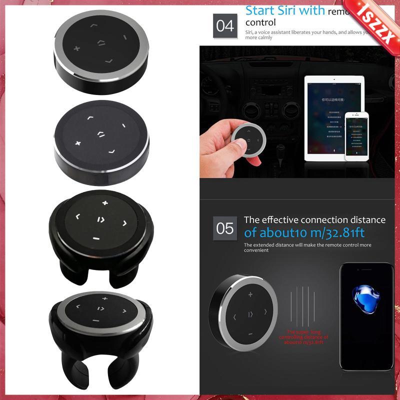 [Lszzx] Volante De Mídia Bluetooth Sem Fio Com Controle Remoto MP3 Music Play Para Android 4.4 Acima , Sistema IOS 7.0