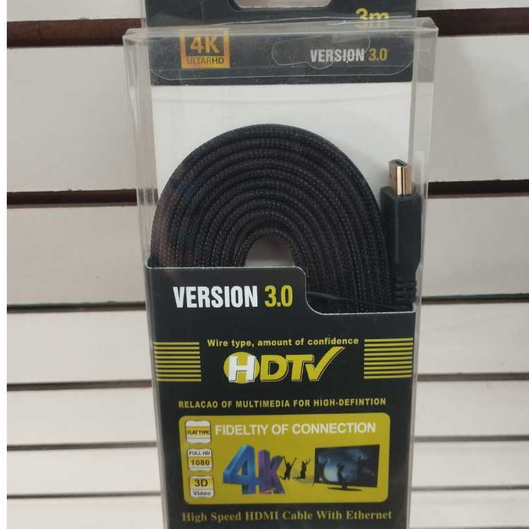 Cabo HDMI 4K Ultra HD Version 3.0 - 3 Metros e 2 Metros