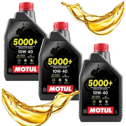 Kit Óleo Motul 5000+ 10w40 Semissintético 3 Litros