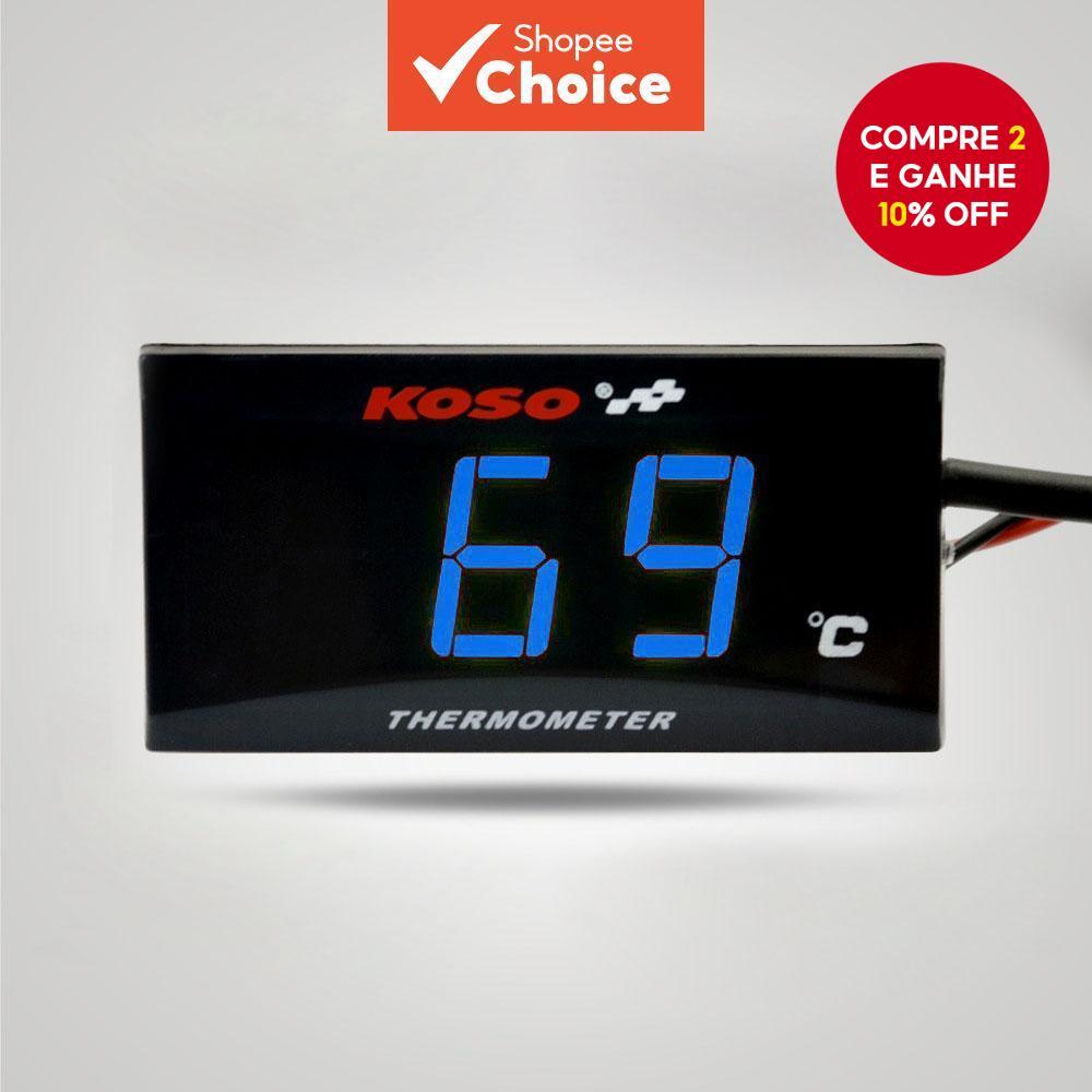 Acessórios De Modificação De Motocicleta Monitor De Temperatura Ultrafino 0-120 ° Resfriamento De Água C