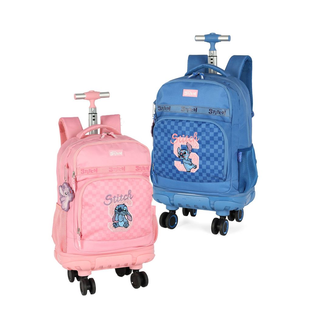 Mochila Rodas 360 Stitch Original Disney - Luxcel em Oferta na Shopee
