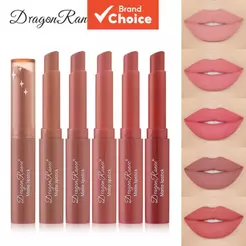 Dragon Ranee Matte Lip Crayon Batom Com Ponta Angular Não Pegajoso Easy Glide Estilo Europeu Pasta De Feijão Nude Cor Hi